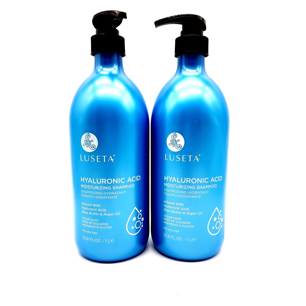 2x Luseta Hyaluronic Acid Shampoo 33.8oz Each – Moisturizing Hair Care